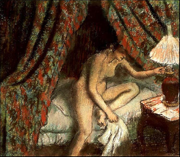 Edgar Degas Retiring china oil painting image